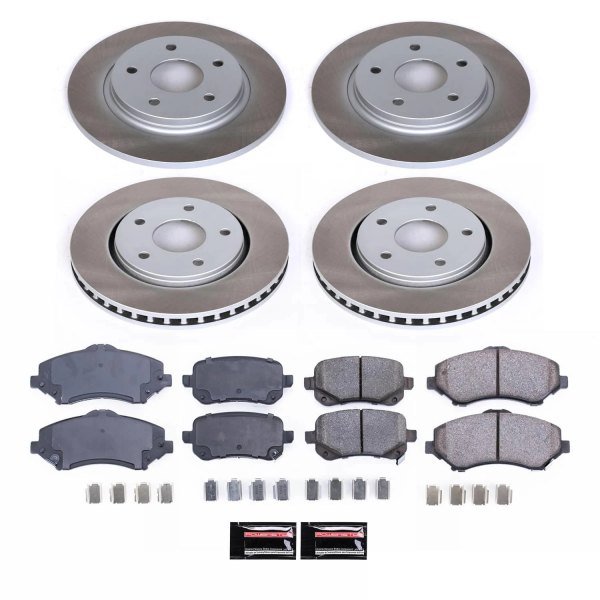  PowerStop® - Semi Coated Front and Rear Disc Brake Kit