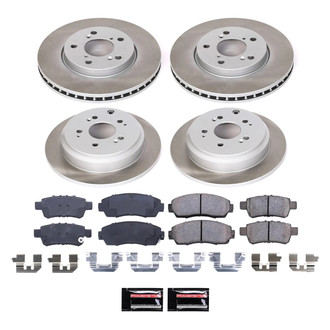 PowerStop® - Semi Coated Front and Rear Disc Brake Kit