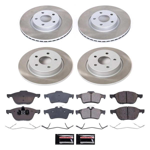  PowerStop® - Semi Coated Front and Rear Disc Brake Kit