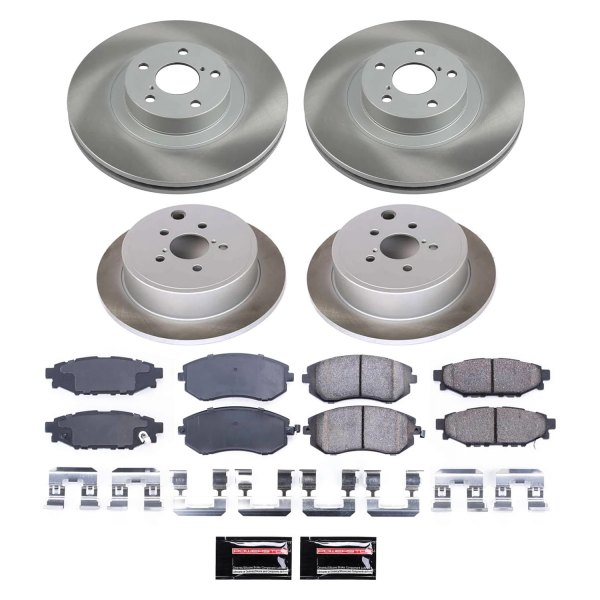  PowerStop® - Semi Coated Front and Rear Disc Brake Kit