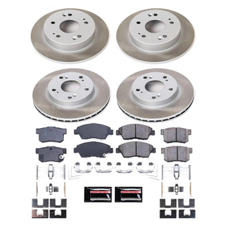 PowerStop® - Semi Coated Front and Rear Disc Brake Kit