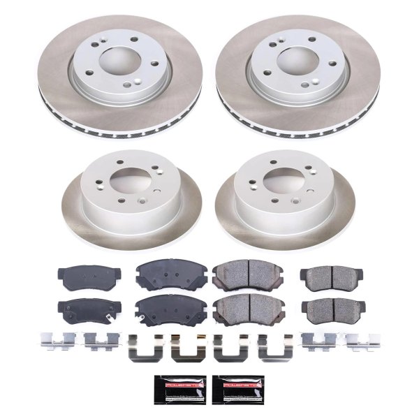  PowerStop® - Semi Coated Front and Rear Disc Brake Kit