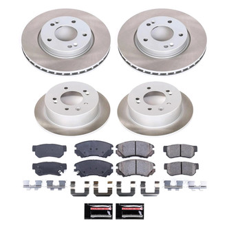 PowerStop® - Semi Coated Front and Rear Disc Brake Kit