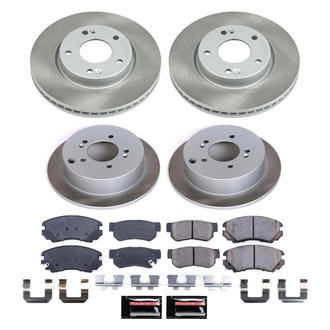 PowerStop® - Semi Coated Front and Rear Disc Brake Kit