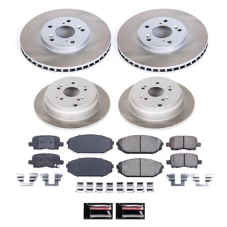 PowerStop® - Semi Coated Front and Rear Disc Brake Kit