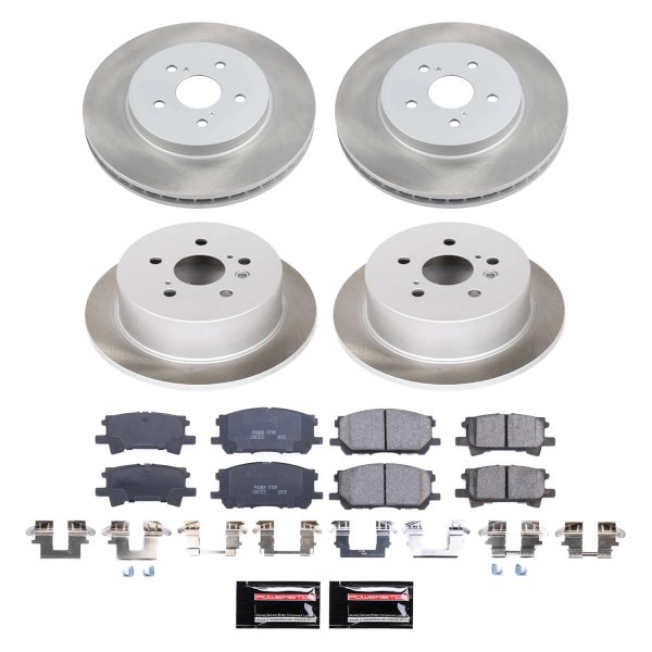  PowerStop® - Semi Coated Front and Rear Disc Brake Kit