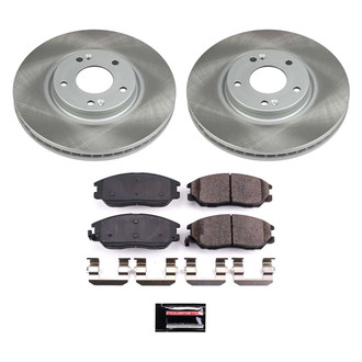 PowerStop® - Semi Coated Front Disc Brake Kit