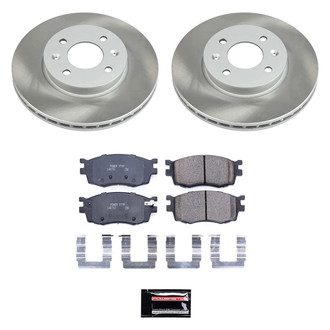 PowerStop® - Semi Coated Front Disc Brake Kit