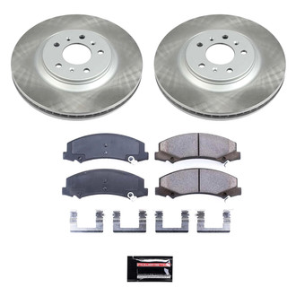PowerStop® - Semi Coated Front Disc Brake Kit