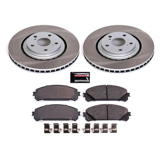 PowerStop® - Semi Coated Front Disc Brake Kit