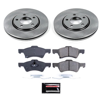 PowerStop® - Semi Coated Front Disc Brake Kit