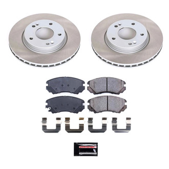 PowerStop® - Semi Coated Front Disc Brake Kit