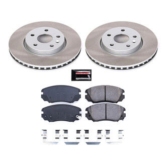 PowerStop® - Semi Coated Front Disc Brake Kit