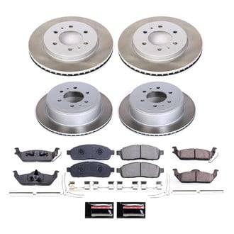 PowerStop® - Semi Coated Front and Rear Disc Brake Kit
