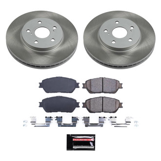 PowerStop® - Semi Coated Front Disc Brake Kit