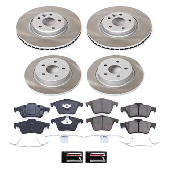 PowerStop® - Semi Coated Front and Rear Disc Brake Kit