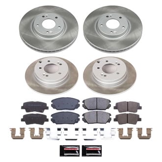 PowerStop® - Semi Coated Front and Rear Disc Brake Kit