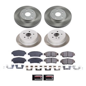 PowerStop® - Semi Coated Front and Rear Disc Brake Kit