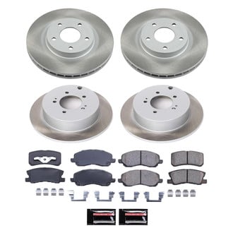 PowerStop® - Semi Coated Front and Rear Disc Brake Kit