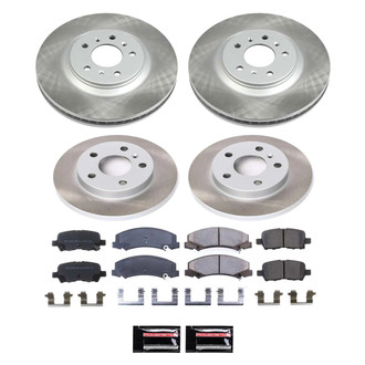 PowerStop® - Semi Coated Front and Rear Disc Brake Kit