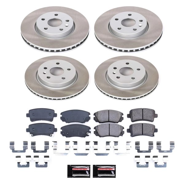  PowerStop® - Semi Coated Front and Rear Disc Brake Kit