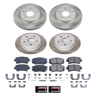 PowerStop® - Semi Coated Front and Rear Disc Brake Kit