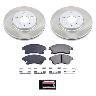 PowerStop® SC5550 - Semi Coated Front Disc Brake Kit