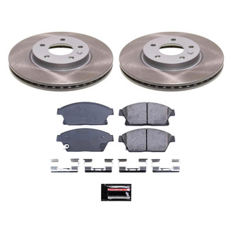 PowerStop® - Semi Coated Front Disc Brake Kit