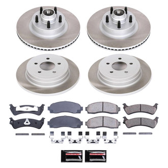 PowerStop® - Semi Coated Front and Rear Disc Brake Kit
