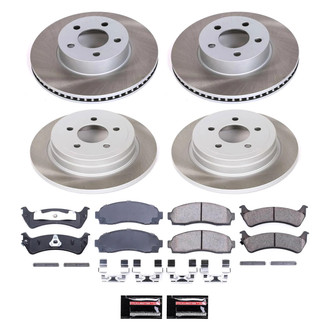 PowerStop® - Semi Coated Front and Rear Disc Brake Kit