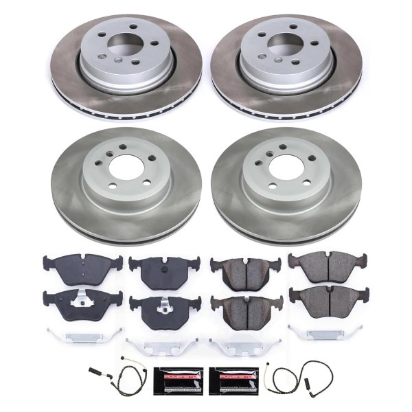  PowerStop® - Semi Coated Front and Rear Disc Brake Kit