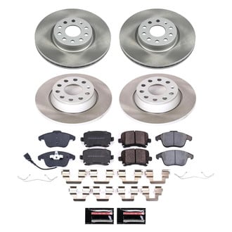 PowerStop® - Semi Coated Front and Rear Disc Brake Kit