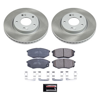 PowerStop® - Semi Coated Front Disc Brake Kit