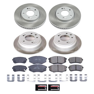 PowerStop® - Semi Coated Front and Rear Disc Brake Kit
