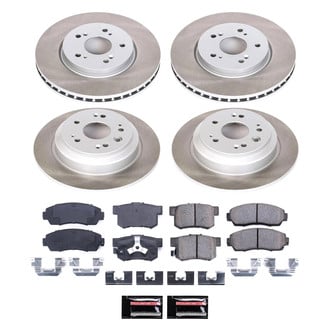 PowerStop® - Semi Coated Front and Rear Disc Brake Kit