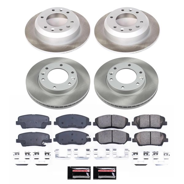  PowerStop® - Semi Coated Front and Rear Disc Brake Kit