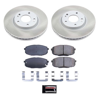 PowerStop® - Semi Coated Front Disc Brake Kit