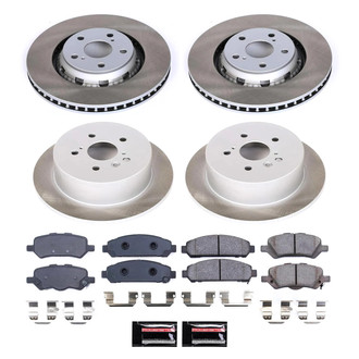 PowerStop® - Semi Coated Front and Rear Disc Brake Kit