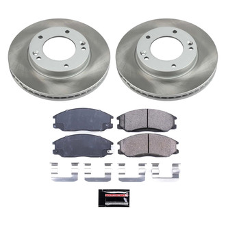 PowerStop® - Semi Coated Front Disc Brake Kit