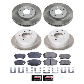 PowerStop® - Semi Coated Front and Rear Disc Brake Kit