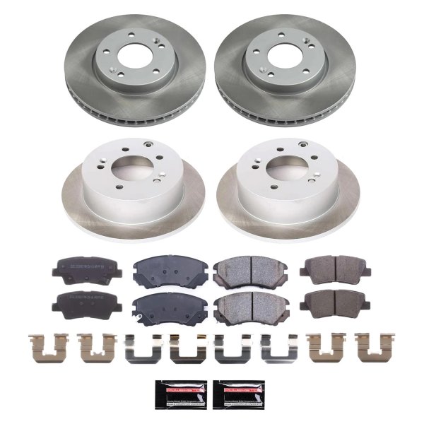  PowerStop® - Semi Coated Front and Rear Disc Brake Kit