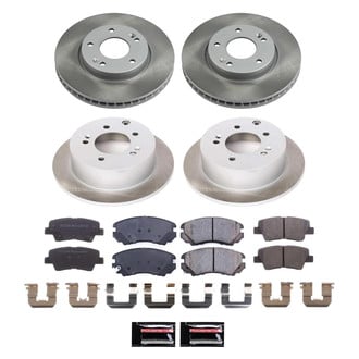 PowerStop® - Semi Coated Front and Rear Disc Brake Kit