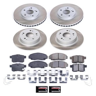 PowerStop® - Semi Coated Front and Rear Disc Brake Kit