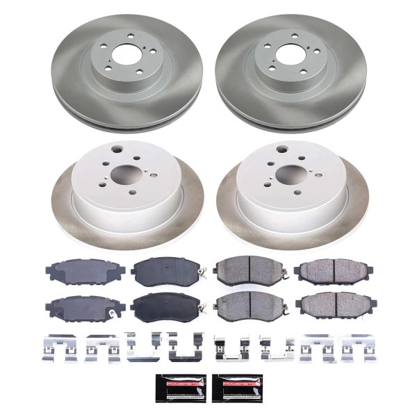  PowerStop® - Semi Coated Front and Rear Disc Brake Kit