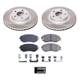 PowerStop® SC6111 - Semi Coated Front Disc Brake Kit