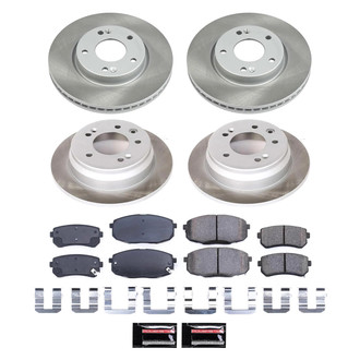 PowerStop® - Semi Coated Front and Rear Disc Brake Kit