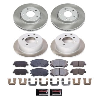 PowerStop® - Semi Coated Front and Rear Disc Brake Kit