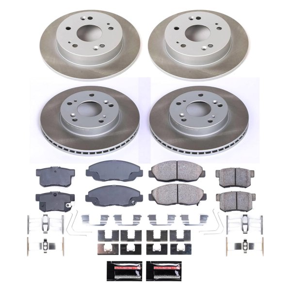  PowerStop® - Semi Coated Front and Rear Disc Brake Kit