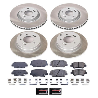PowerStop® - Semi Coated Front and Rear Disc Brake Kit