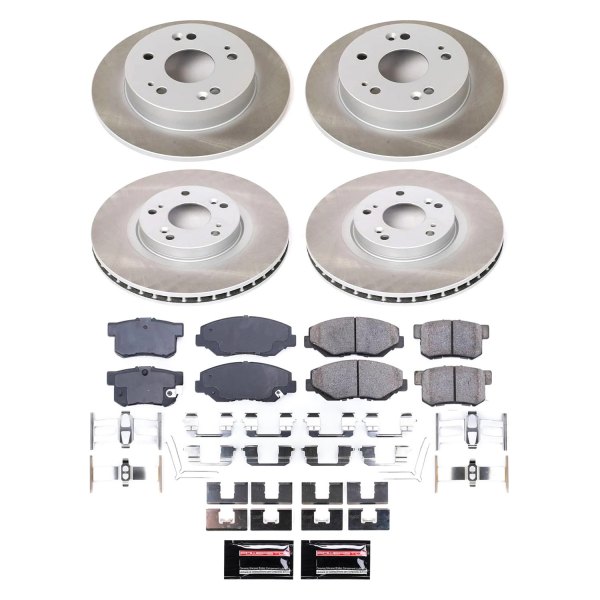  PowerStop® - Semi Coated Front and Rear Disc Brake Kit